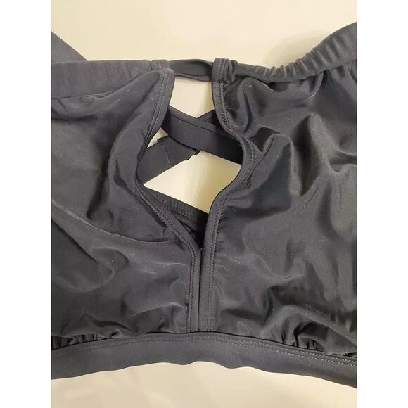 NWT Time and Tru Woman's Key Hole Swim Top Boning Support Size 1X  (16W/18W) - Picture 12 of 12